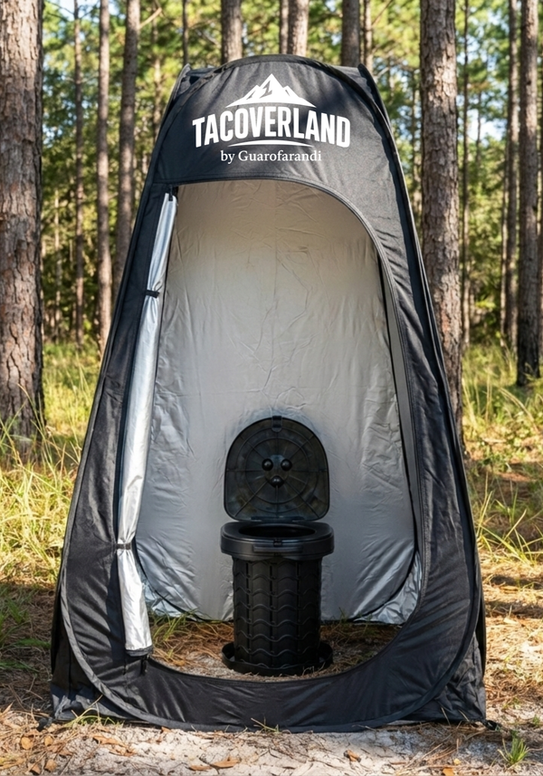 Portable Camping Bathroom Set – XL Kit with Privacy Cabin and Toilet Included