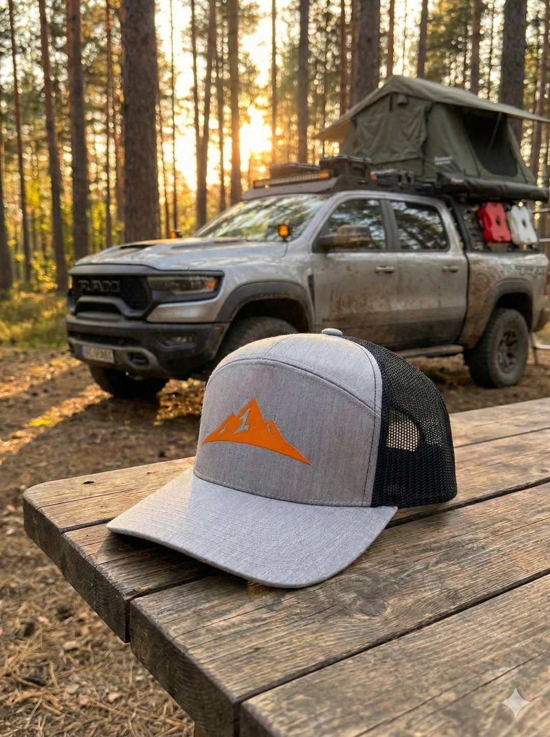 V8 Orange Cap Gray
