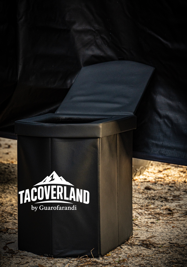 Portable Camping Toilet – 16.5” Tall with Lid and Carry Bag