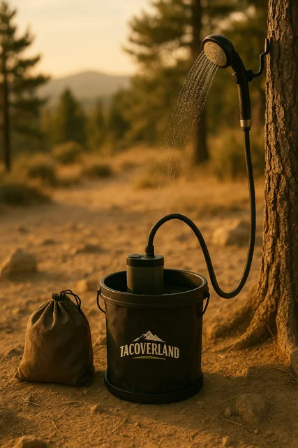 Portable Camping Shower with LED Display & 6000mAh Rechargeable Battery
